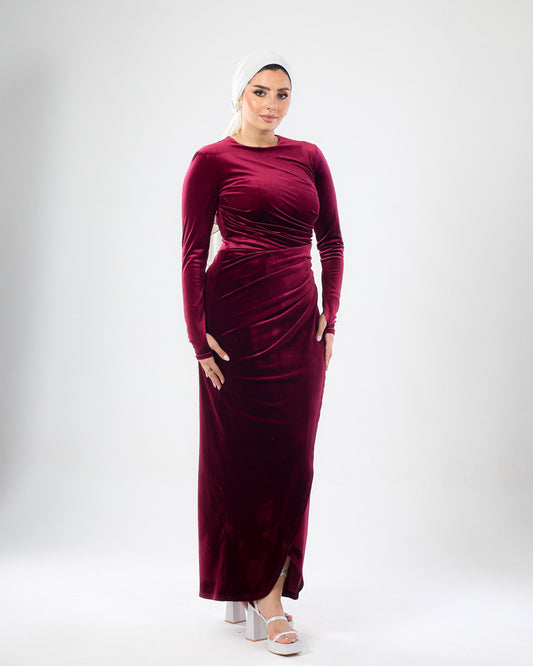 Velvet Modest Dress